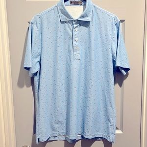 G/FORE Medium light blue polo shirt